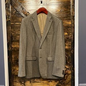 Banana Republic Heritage Wool Sports Coat - 42R - Charcoal Herringbone